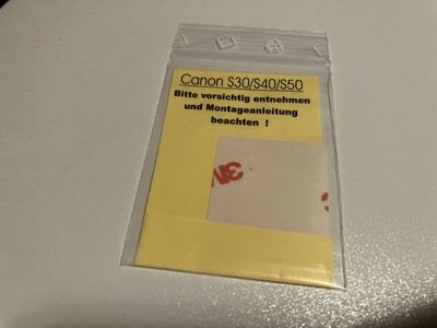 3M Displayschutz für Canon S30/S40/S50 passgenau