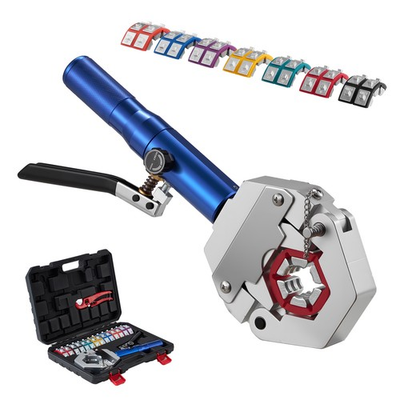 #ad Uimoso Hydraulic Hose Crimper Manual Tool with 7 Interchangeable Dies $105.99