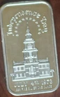 1973 Madison Mint Independence Day 1oz .999 Fine Silver Bar