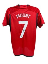 Mason Mount Signed Manchester United F C Jersey (Beckett) Central Midfielder