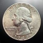 1949-P Washington Quarter * Gem BU++ (album toned) * Low Mintage 941