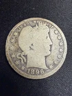 1896 Barber Silver QUARTER Dollar FINE #2294