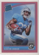 2018 Donruss Optic Rated Rookie Pink Prizm Kerryon Johnson #170 2l4