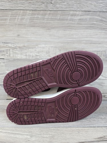 Nike Air Jordan 1 Low "Night Maroon" Phantom Naranja Blanco Juvenil Talla 4Y Zapatos - Imagen 14 de 14