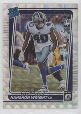 2021 Panini Donruss Optic Rated Rookie Wave Prizm /299 Nahshon Wright #285 y8h
