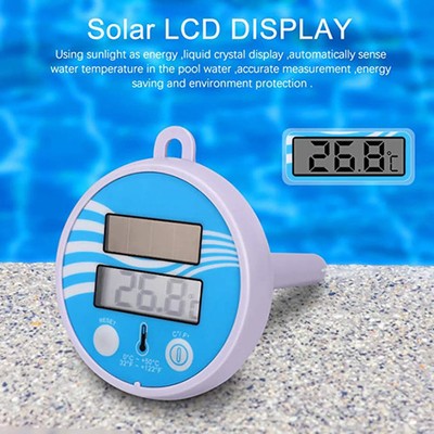 Schwimmendes Pool Thermometer Waterproof Solar Großes Display