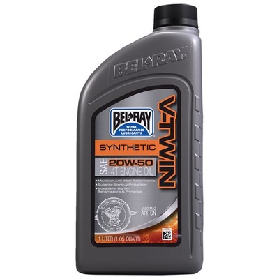 Bel-Ray V-Twin Synth Engine Oil 20W-50 1 Liter 303133150160