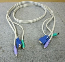 KVM Switch Cable 1.8M VGA 14 Pin Male PS/2 To VGA 14 Pin Male PS/2