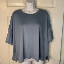 90 Degrees By Reflex, Blue Crop Top, Size XL