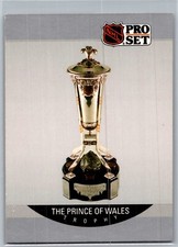 Prince Of Wales Trophy Boston Bruins Pro Set NHL 1990 Card 393 Memorabilia 2 Lot