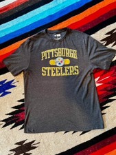Pittsburgh Steelers NFL Team Apparel Dark Gray T-Shirt Men's Large SportsCore