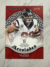 2017 Panini Accolades #AC-JJW J.J Watt Red #’d /25