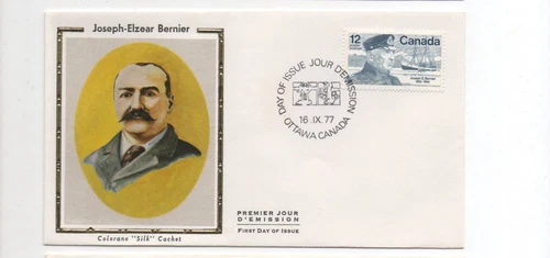Canada Colorano silk cachet FDC Scott 738 Joseph-Elzear Bernier