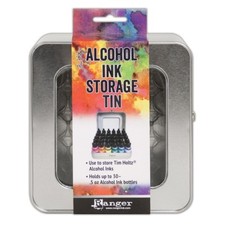 New Ranger TIM HOLTZ Alcohol Ink  Reinker STORAGE TIN Holds up to 30 bottles 