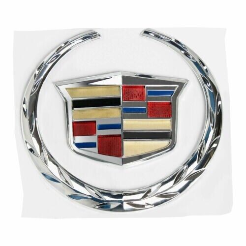 Chrome Color 6" Front Hood Grille Emblem For Cadillac-QB-KDLK-YS-1x-6" - Picture 1 of 1