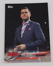 Mike Rome WWE Wrestling Trading Card Raw Smackdown Wrestler Announcer #60