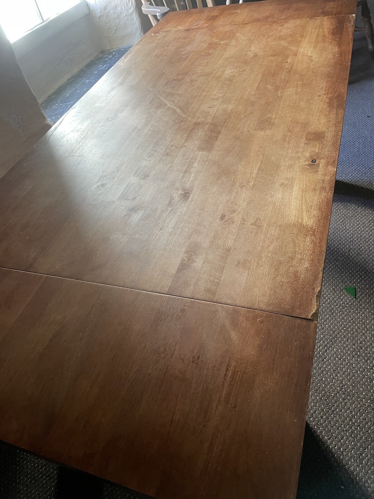 HEAVY SOLID WOOD EXTENDABLE TABLE eBay