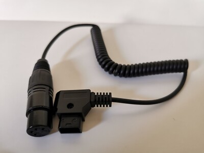 D-TAP to XLR Power Cable for V Mount, Broadcast and Digital Cinema Cameras NEW