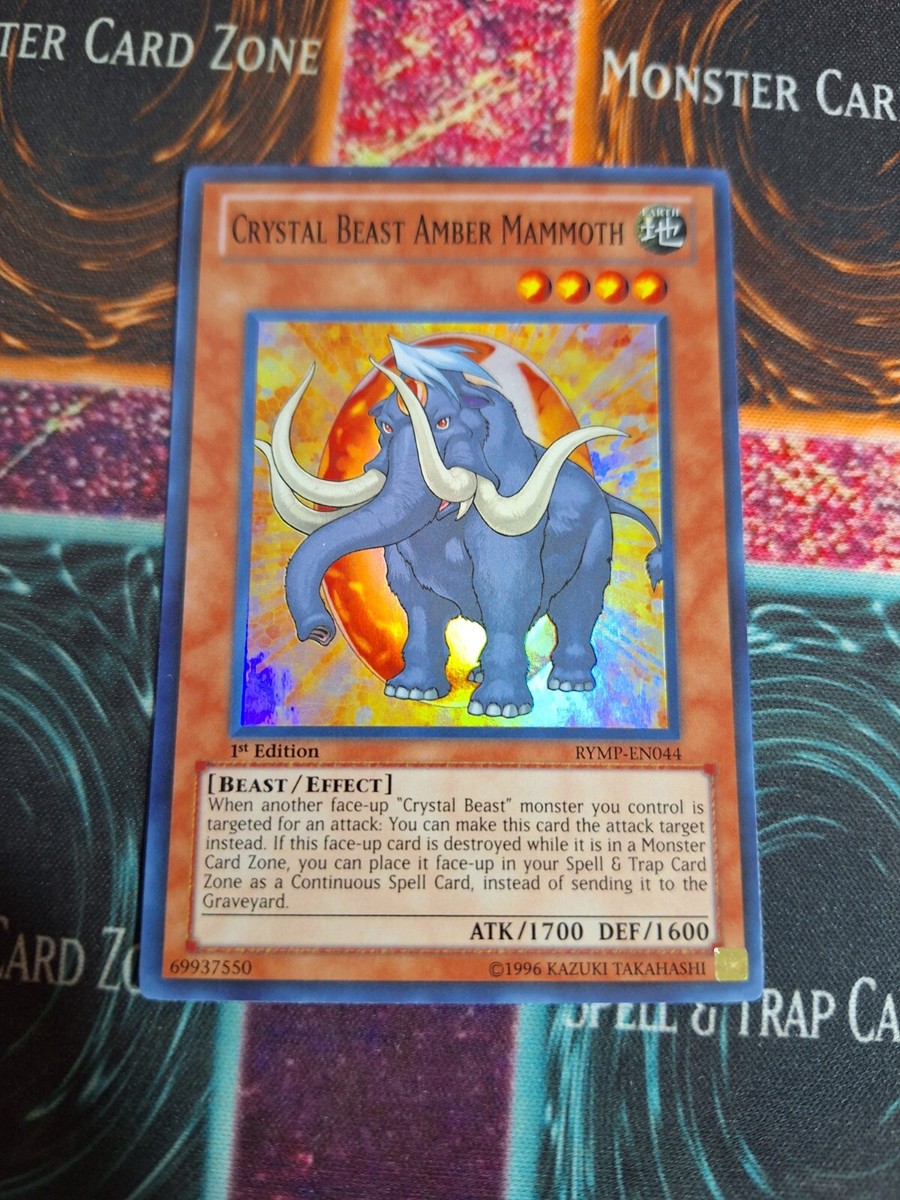 Yu-Gi-Oh! Karte – Crystal Beast Amber Mammoth (RYMP-EN044), Super Rare, Unlimited Edition