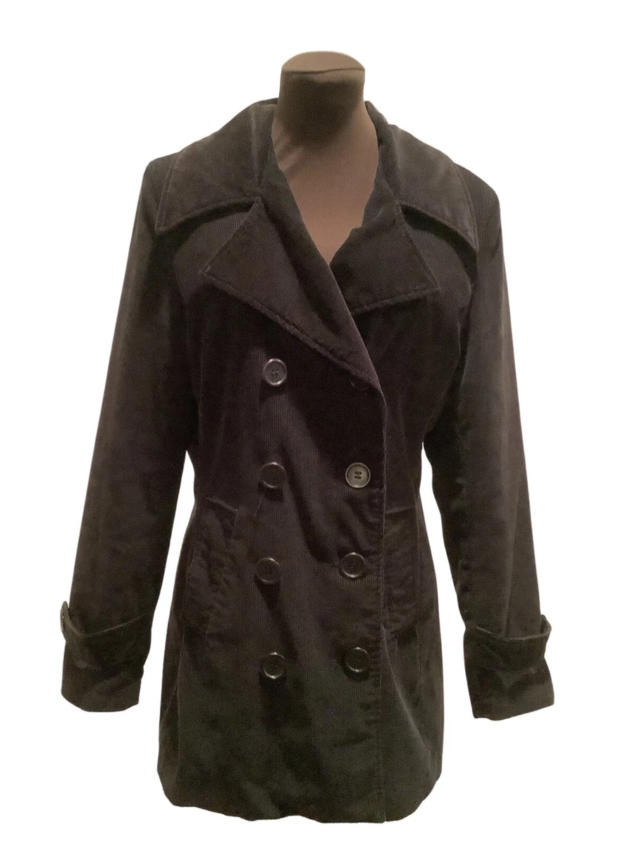 Corduroy pea hotsell coat womens
