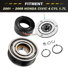 ZONCAR For 2001-2005 Honda Civic 4CYL 1.7L NEW A/C Compressor Clutch Kit 01-05