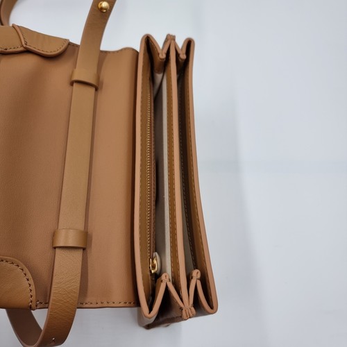 Oroton Wilde Dark Rye Genuine Leather Small Day Bag Shoulder Crossbody Purse New - Picture 10 of 14