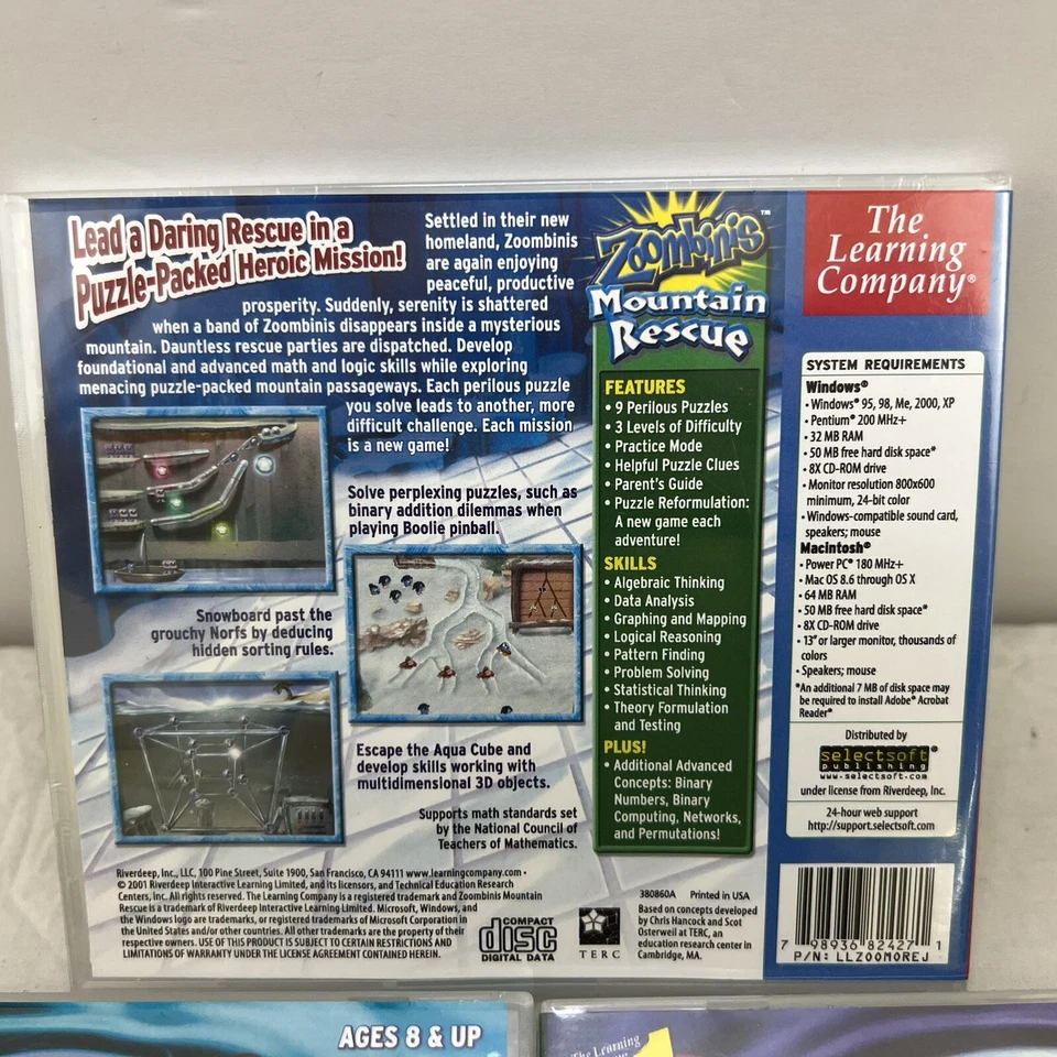 3 Zoombinis Logical Journey and Island Odyssey Mountain Rescue Pc Win10 8 7 XP - Image 3 of 4