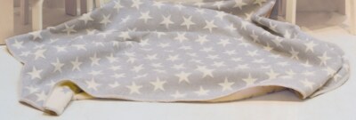 DAVID FUSSENEGGER Finn BABYDECKE KINDERDECKE FLANELLDECKE DECKE 130x130cm Sterne