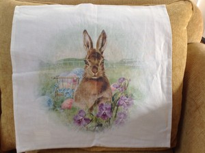 Nwt Pottery Barn Meadow Bunny Pillow Cover 20 X 20 Ebay