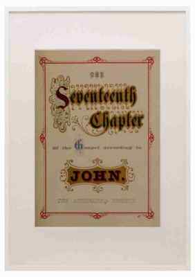 Gray John A One with Christ in Glory John 17 1871 2 A3 A4 Framed Print Picture