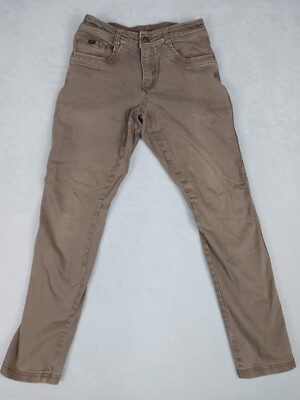 Kuhl Revolt Pants Men's 31x32 (30x29) Tan Beige Slim Sweatpant Comfort Hiking