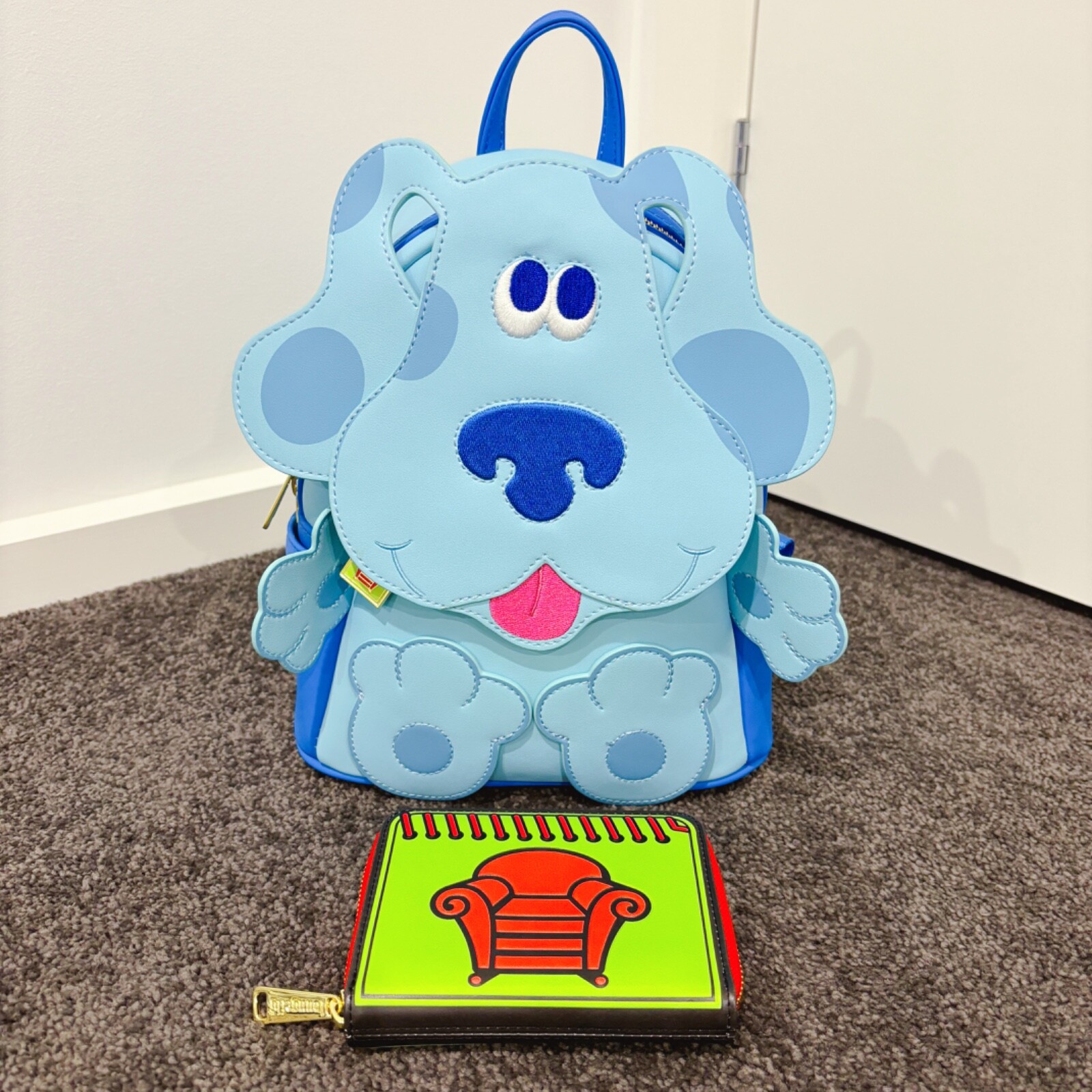 Loungefly Blues Clues Blue Mini Backpack & Wallet Gem
