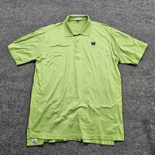 Peter Millar Pine Valley Polo Shirt Men XL Green Embroidered Golfing Golf Course