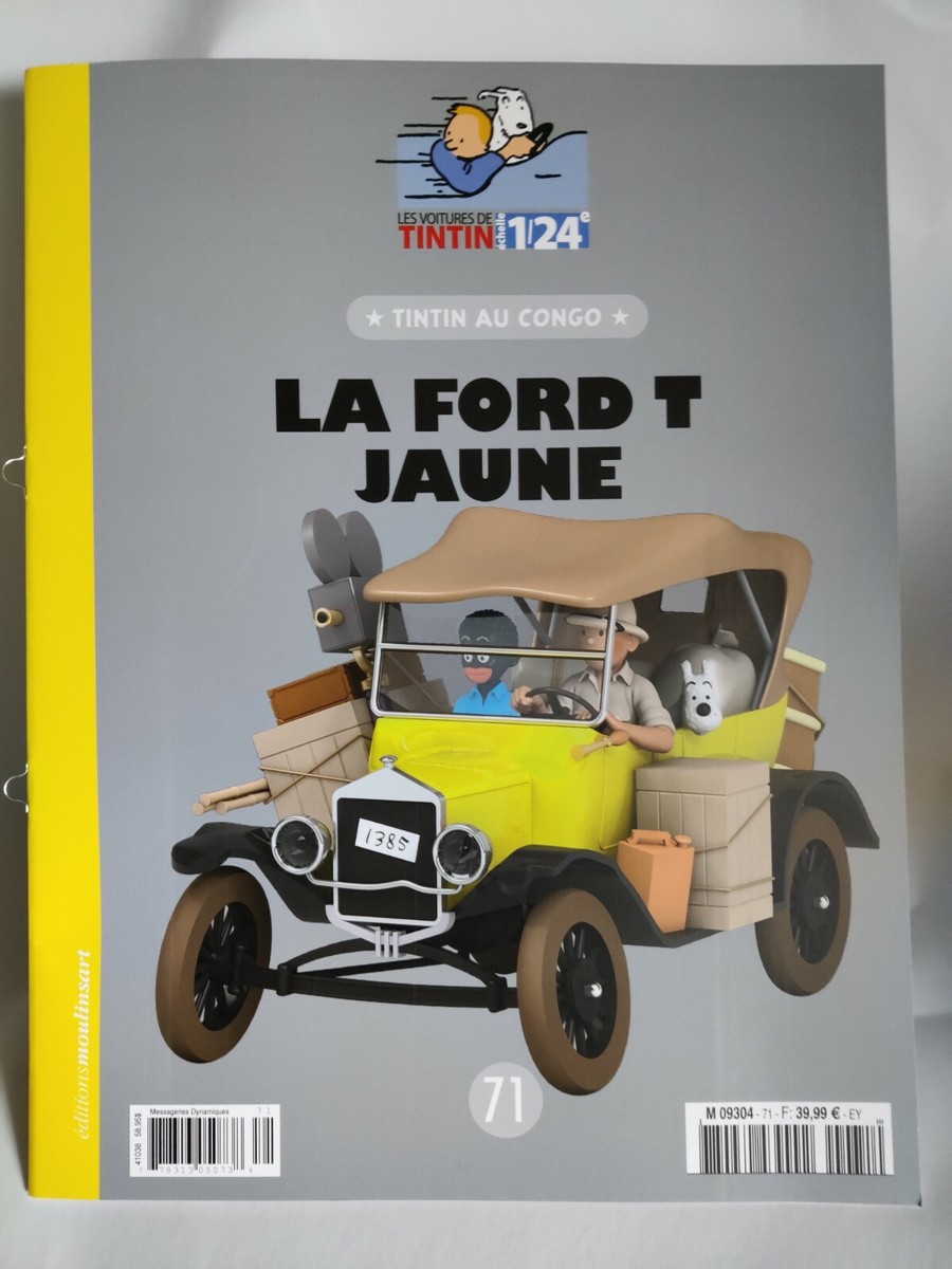 Ford T Tintin Car version yellow 1/24 New in box diecast model | eBay