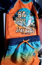 Swimming Trunks &  Top 3-6 Months  Baby Boys 2 Piece 50+UPF NEXT