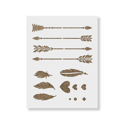 Arrow Kit Stencil - Durable & Reusable Mylar Stencils