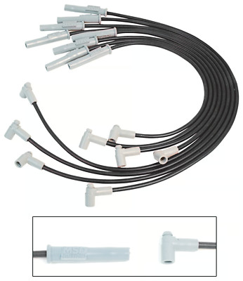 MSD 8.5mm BLACK Super Conductor Spark Plug Wire Set Fits Chevrolet & GMC 454 7.4