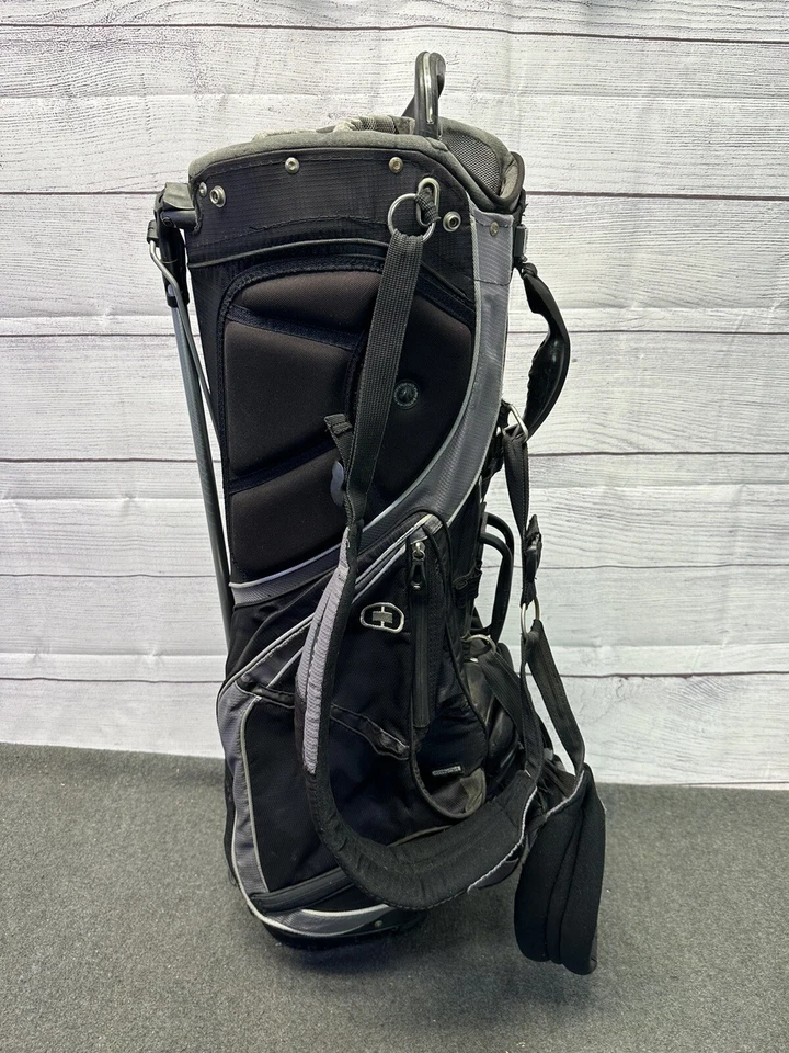 OGIO Stand Golf Bag~Woode System 8 Way Divider~Double Strap~Ball Pocket~Black - Image 3 of 4