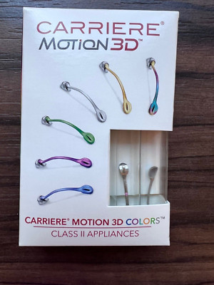 CARRIERE MOTION SET R+L 20 mm SILVER KFO KIEFERORTHOPÄDIE CLASS II NEU