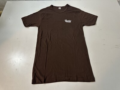 Vintage 1979 Finnstar Cruises Brown Cotton Modal T-Shirt Made In Finland Size XL