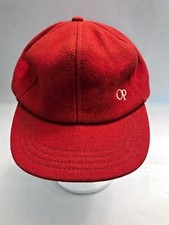 Ocean Pacific OP Hat Red Felt Wool Adjustable Made in the USA Vintage Truckers