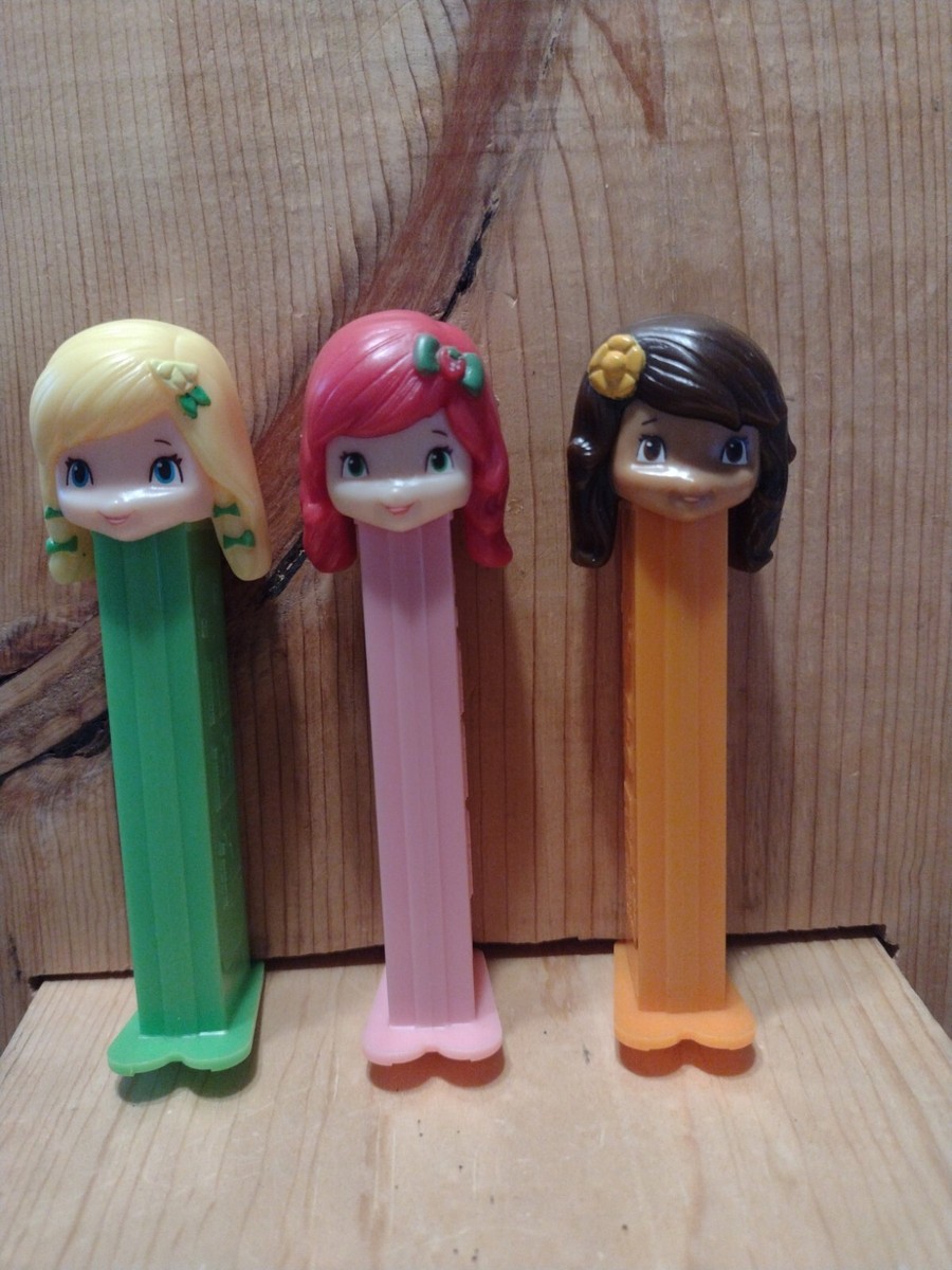 Pez Candy Dispensers, LOT OF 3 STRAWBERRY SHORTCAKE | eBay