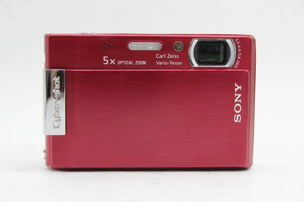 Sony Cyber-Shot DSC-T100 Digital Compact Camera Pink USED JAPAN w/ Original Case