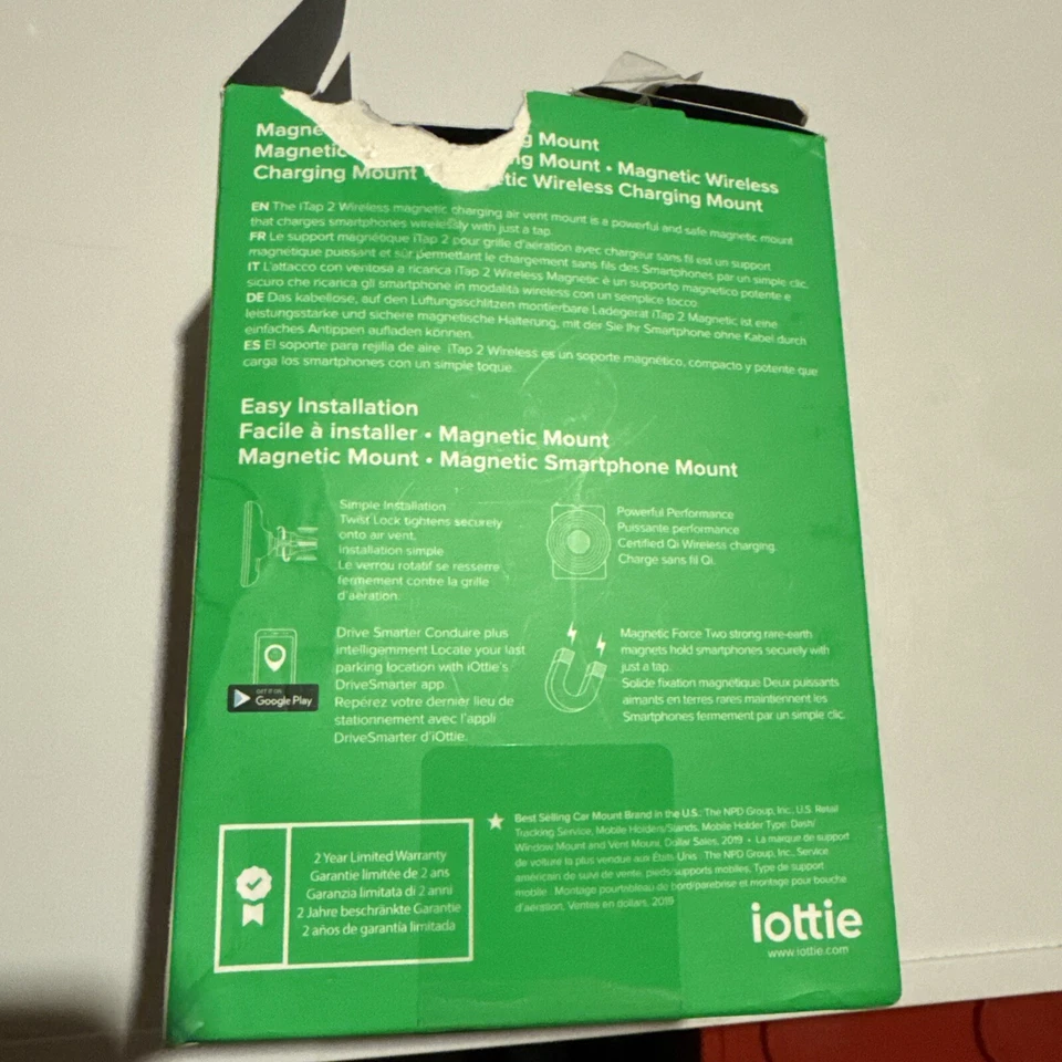 iOttie iTap 2 Wireless Magnetic Qi Wireless Charging Air Vent Mount - Image 3 of 4