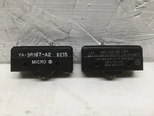Micro Switch YA-3R167-A2 Pin Plunger 20A 125, 250 or 480 VAC (Lot of 2)