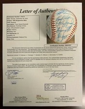 1994 Champs Binghamton Mets Signed Baseball w JSA Letter of Authenticity - CM638