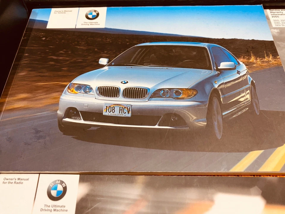 LIMPIO⚠️ BMW SERIE 3 325CI 330CI 2005 CUPÉ MANUAL DEL PROPIETARIO 325 330 + RADIO BK 2 PUERTAS Foto 2 de 4