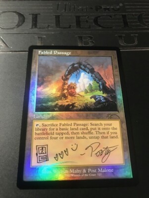 Fabled Passage Post Malone Foil SECRET LAIR MTG MAGIC THE GATHERING