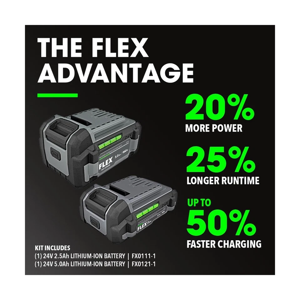 FLEX 24V Brushless Cordless 6-Tool Combo Kit: Hammer Drill, Hex Impact Driver... - Image 2 of 4