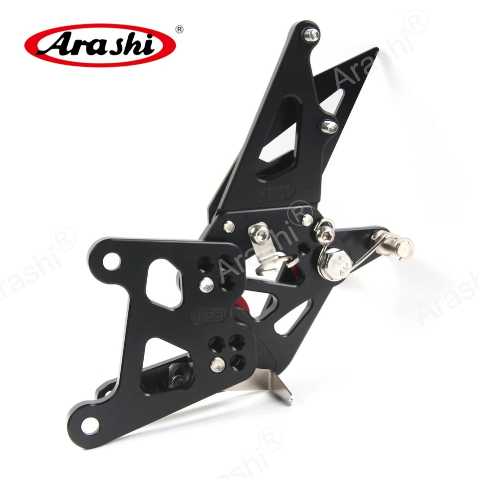 Reposapiés ajustables Arashi reposapiés aptos para Honda CBR250R 2011-2022 2020 Foto 3 de 4